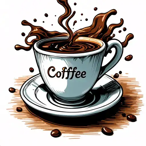 Coffee Cup Overflowing