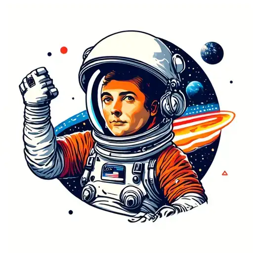 Space With Astronaut Suit