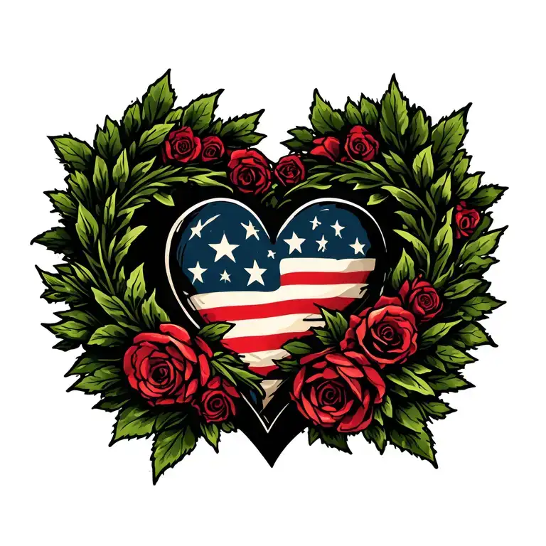 Heart And Wreath Wrapped