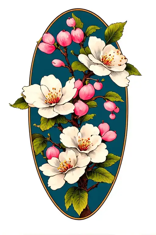 Dogwood And Cherry Blossoms