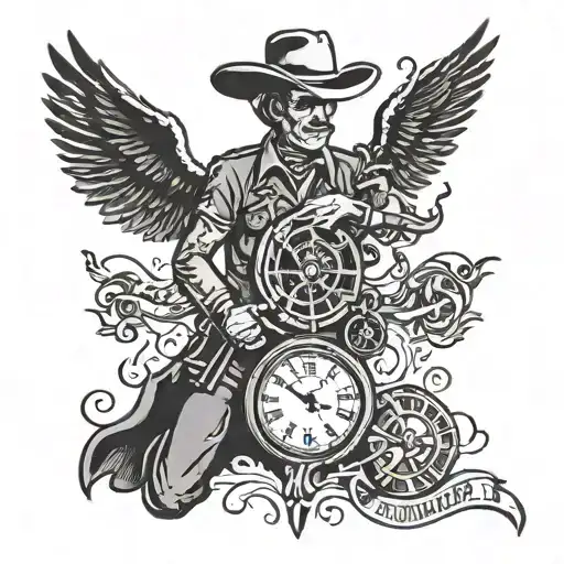 Cowboy Duel Birth Clock