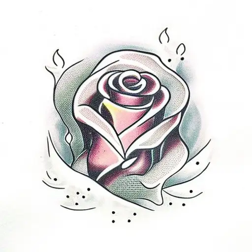 Candlelight And Rose