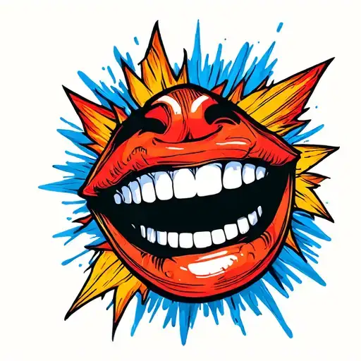 Smiley Chaos Comic Book Style