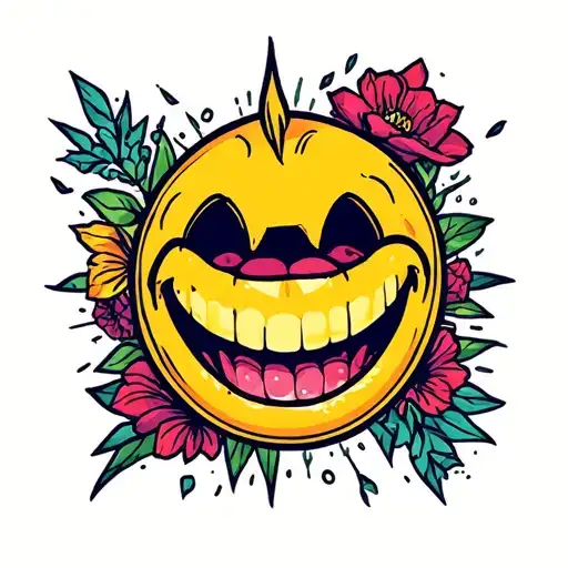 Smiley Chaos Comic Book Style