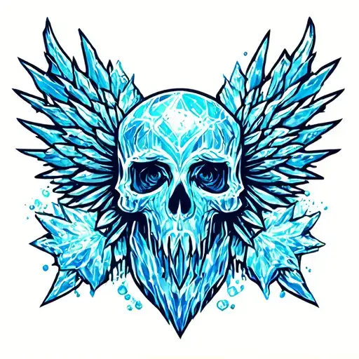 Ice Symbol Tattoo Design