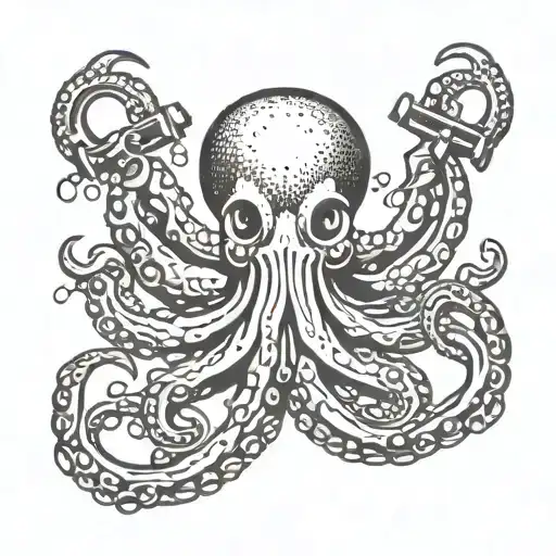Octopus Holding Anchor