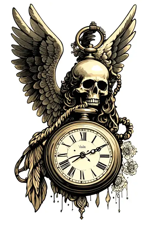 Angel Of Death With Pocket Watch