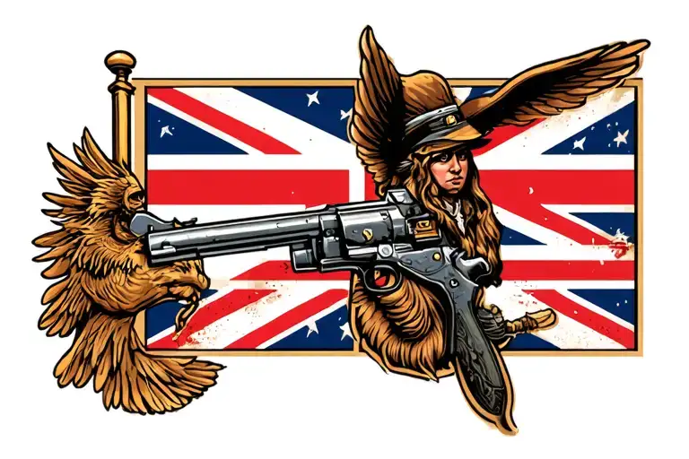 American And British Heritage With Military Service