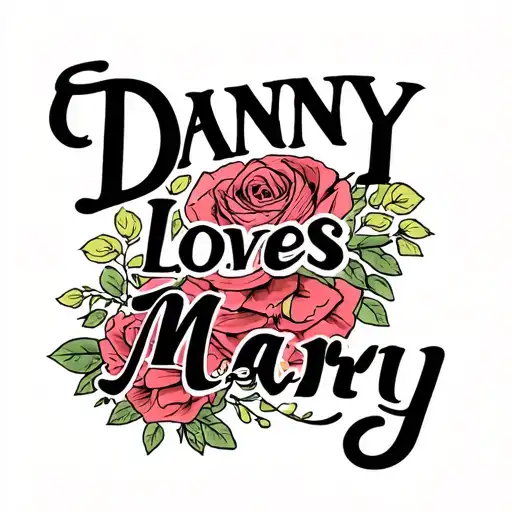 Danny Loves Mary Text Written