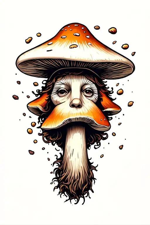 Mushroom Coming Out Of Head