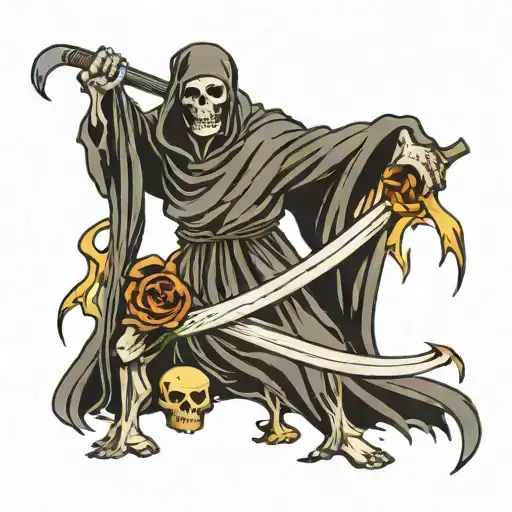 Grim Reaper With Scythe