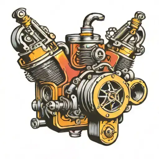 Engine Block Beer And Guns