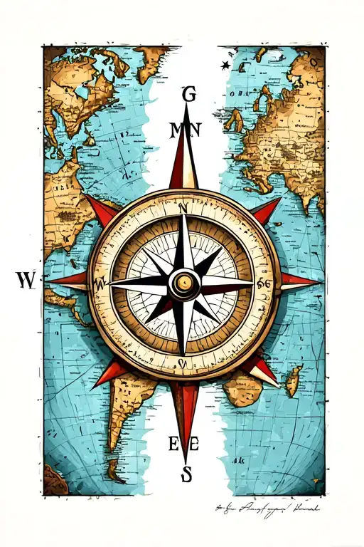 Compass And Map