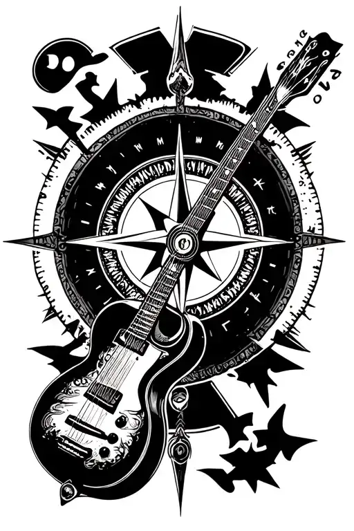 Compass And Guitar