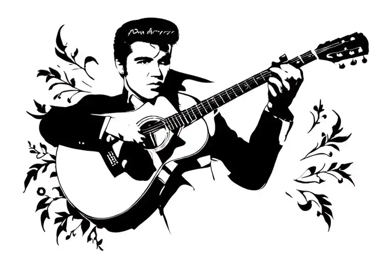 Silhoute Elvis Presley