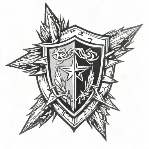 Shield With Spikes