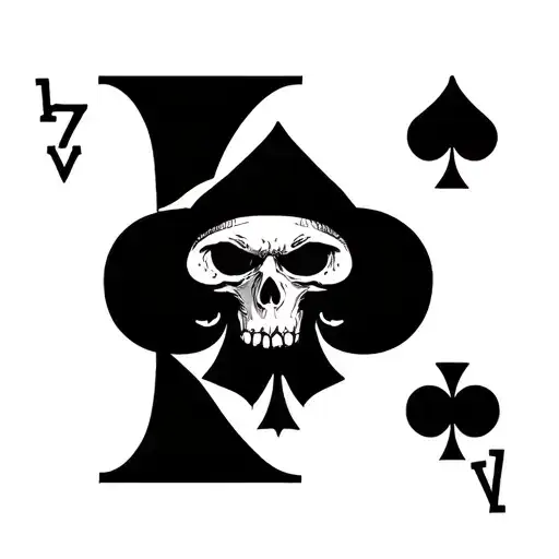 7 Of Spades And 2 Of Diamonds Playing Card Death Death Stands
