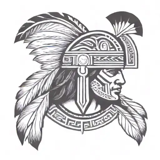 Design A Mapuche Warrior Tattoo Representing Strength And Courage