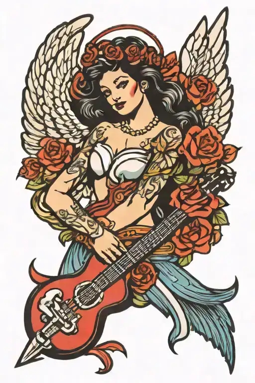 Rock Music And Angel