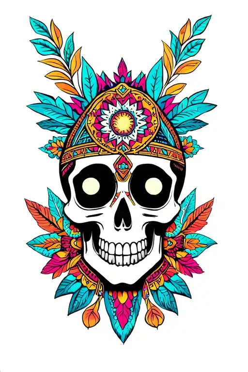 Skull Like Huichol
