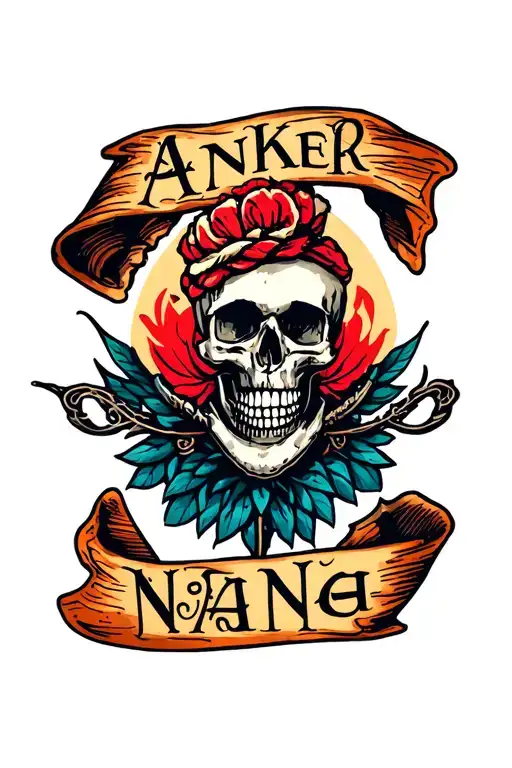 Anker With Name Written
