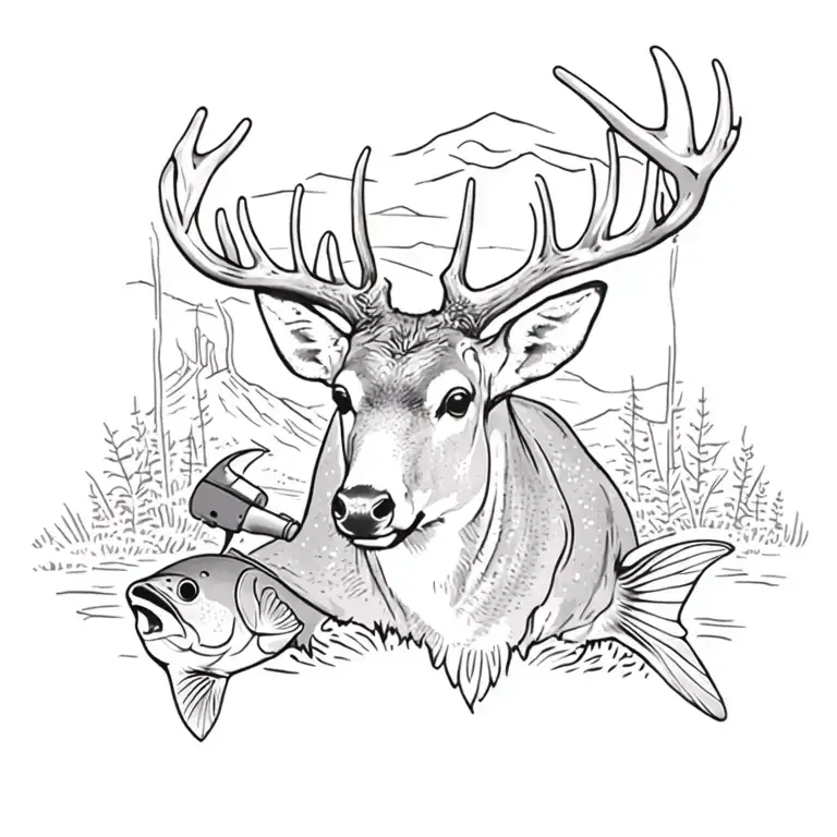 Deer Hunting And Bass Fishing