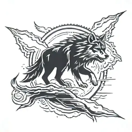 Thunder Wolf Silhouette Incorporated