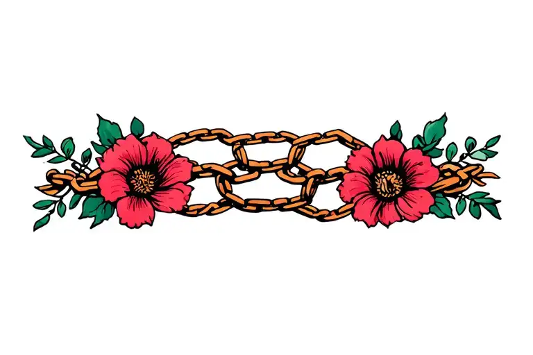 Chain And Flowers