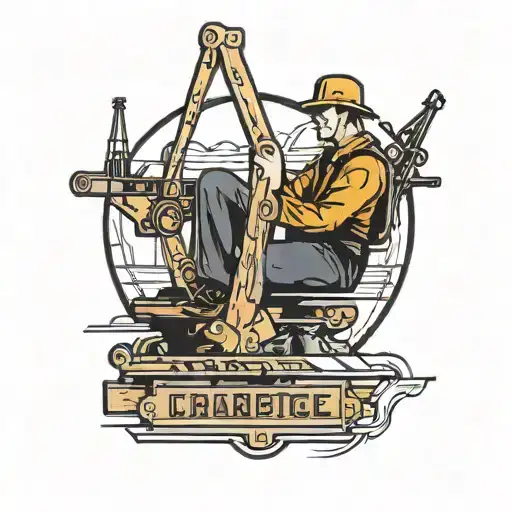 Construction Crane Operator Working