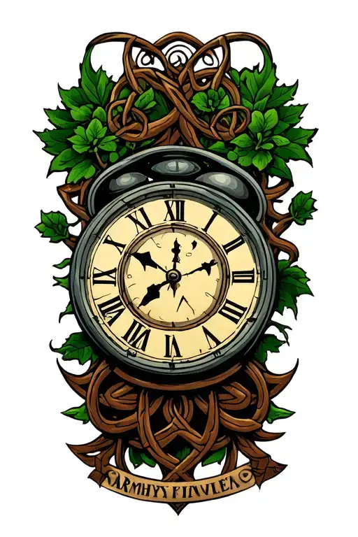 Celtic Family Time Clock Tree