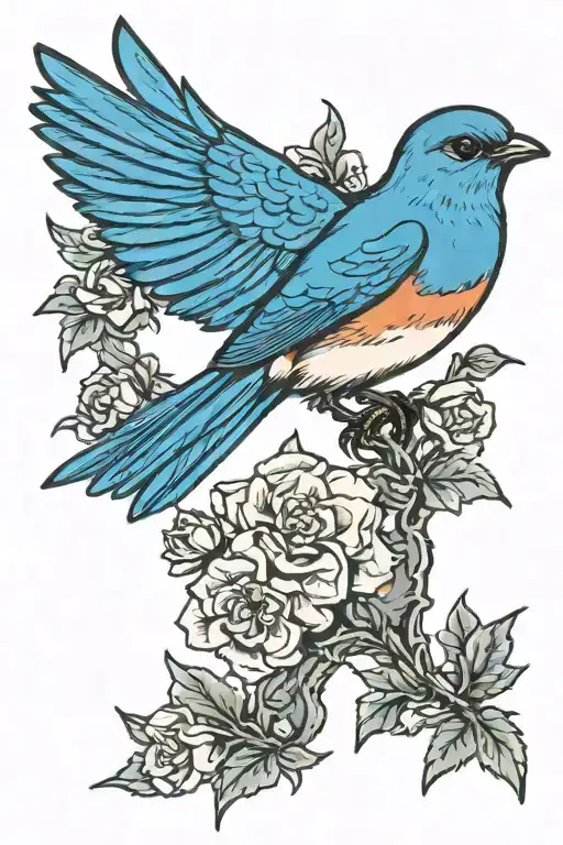 Bluebird Perched