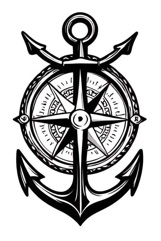 Celtic Knot Compass Anchor
