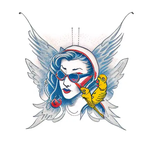 White Bird Holding A Cherry