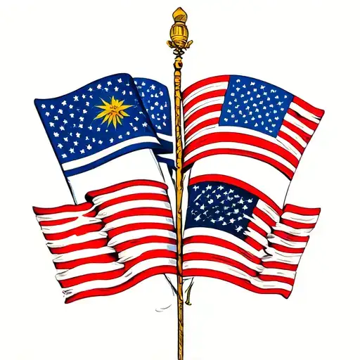 International Flags Intertwined