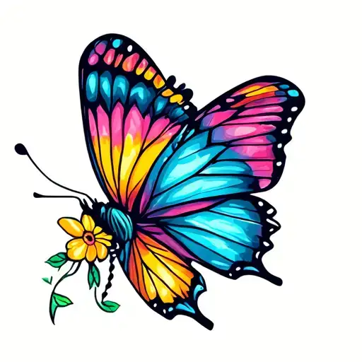 Tie Dye Butterfly