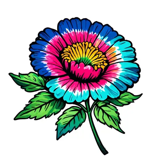 Tie Dye Flower