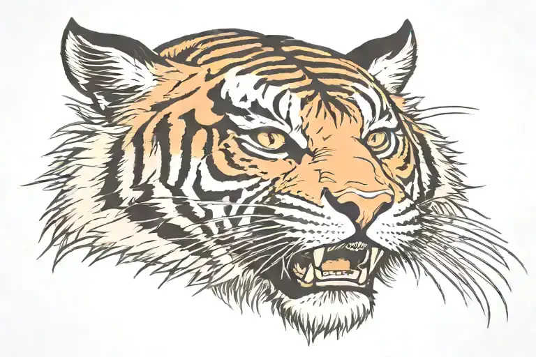 Moutain Tiger Head