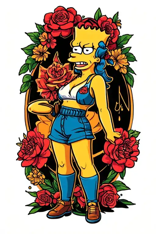 Maggie Simpson Sexy Looking Straight Ahead Standing