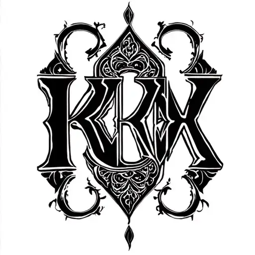I Want The Name Ritvika Combained In One Or Two Letters For Hand Tatoo