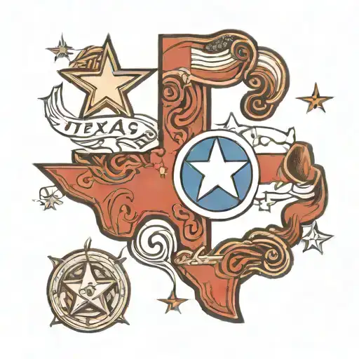 State Of Texas Outline Shape