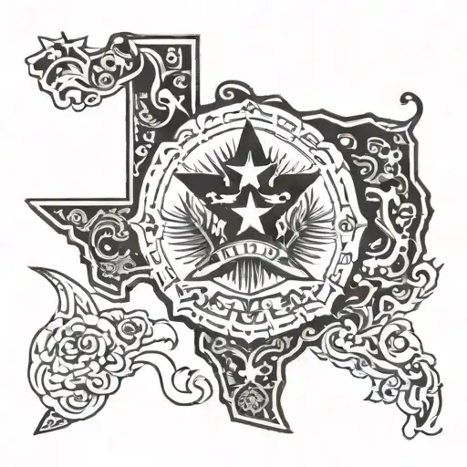 State Of Texas Outline Shape