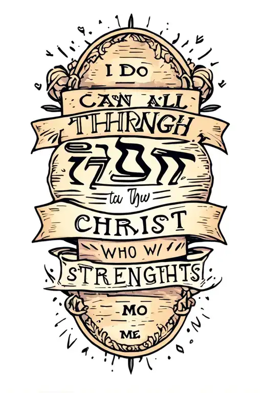 I Can Do All Things Through Christ Who Strengthens Me Hebrew
