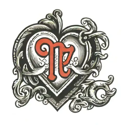 Heart With Pi Sign Inside Love Heart