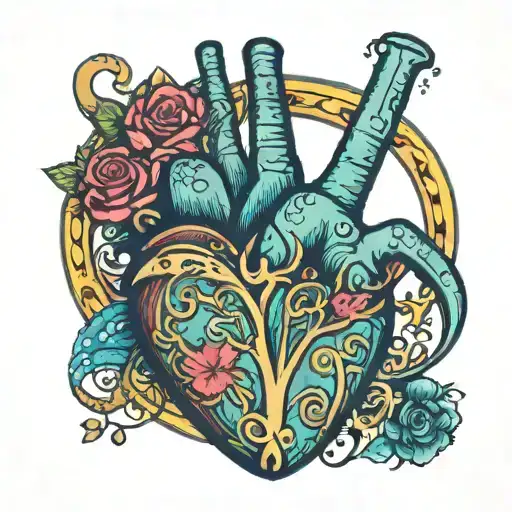 The Heart Is Colorful And Inside It Is A Peace Sign