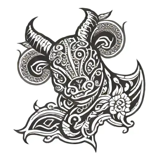 Maori Calf Tattoo Design