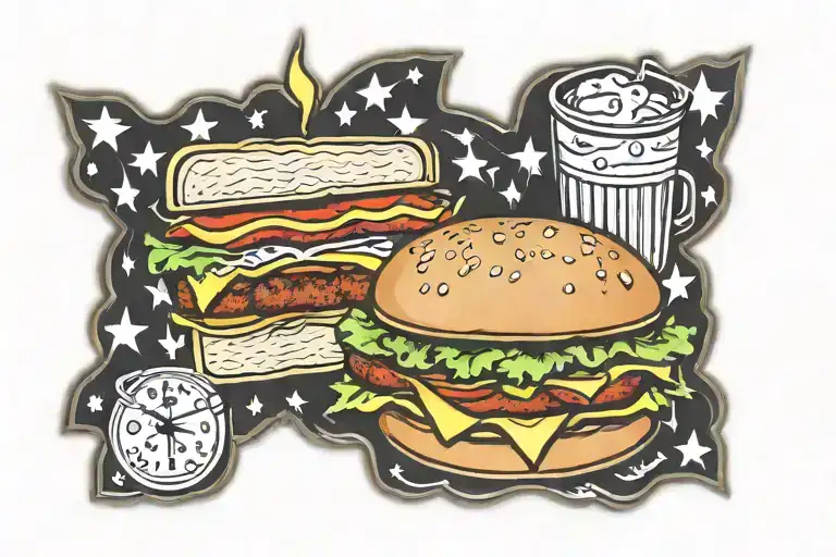 American Traditional Cheeseburger