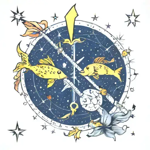 Pisces And Sagittarius Constellation