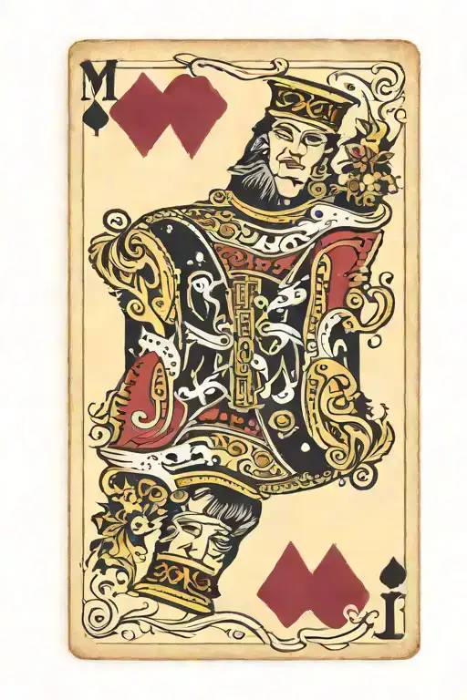 Playing Card With M Instead Of King