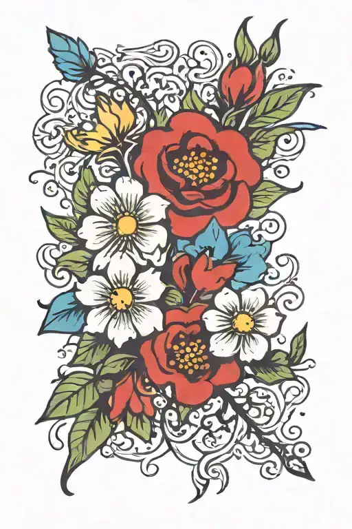 Hearts And Flowers