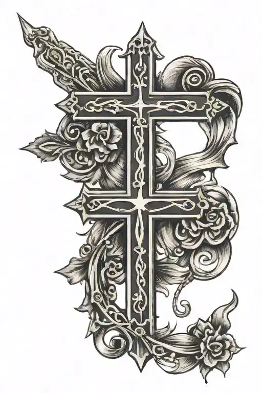Three Crosses With The Name Susana Under It